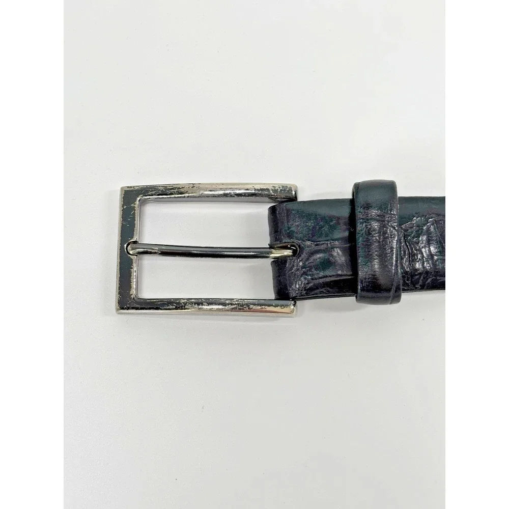 Remo Tulliani Leather Belt Mens‎ 36 Black Italian Calfskin USA Made Dress